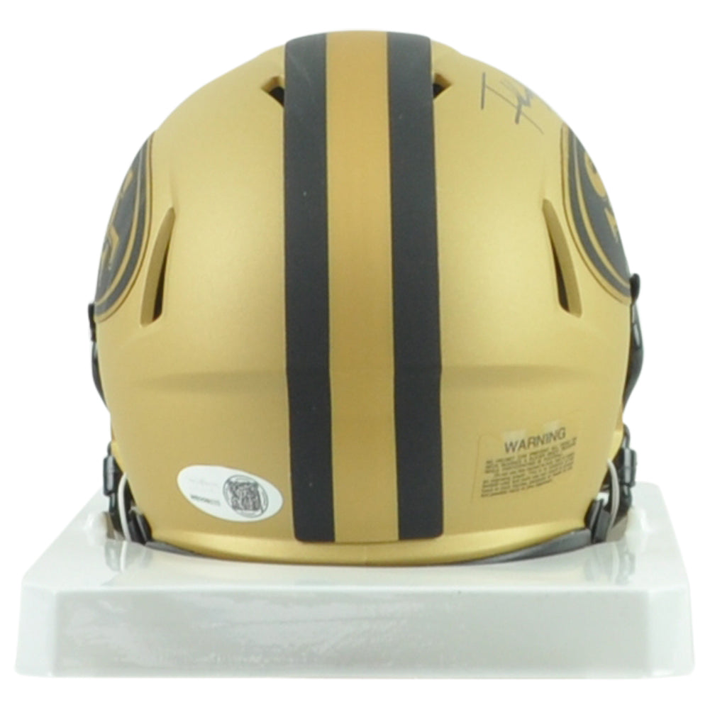 NFL San Francisco 49ers Frank Gore Signed Autograph Mini Helmet Riddell Rave Col