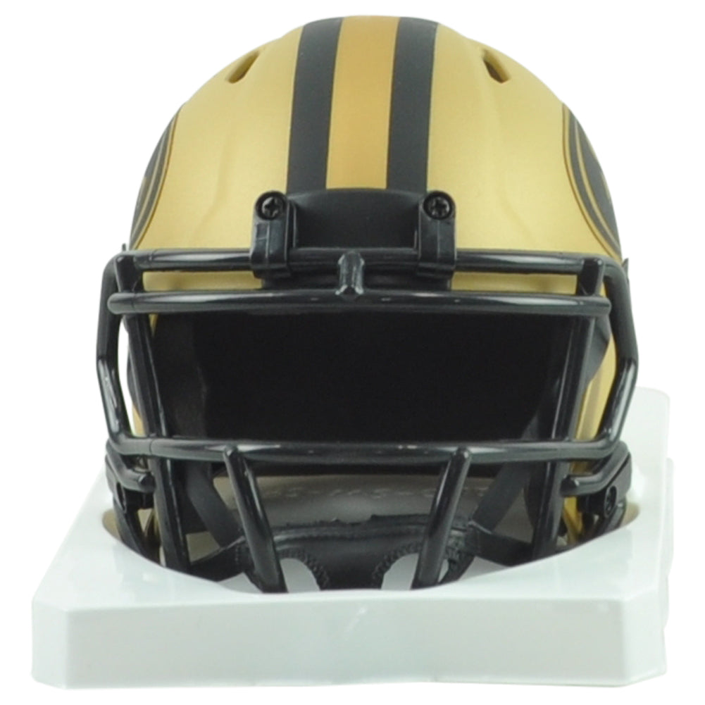 NFL San Francisco 49ers Frank Gore Signed Autograph Mini Helmet Riddell Rave Col