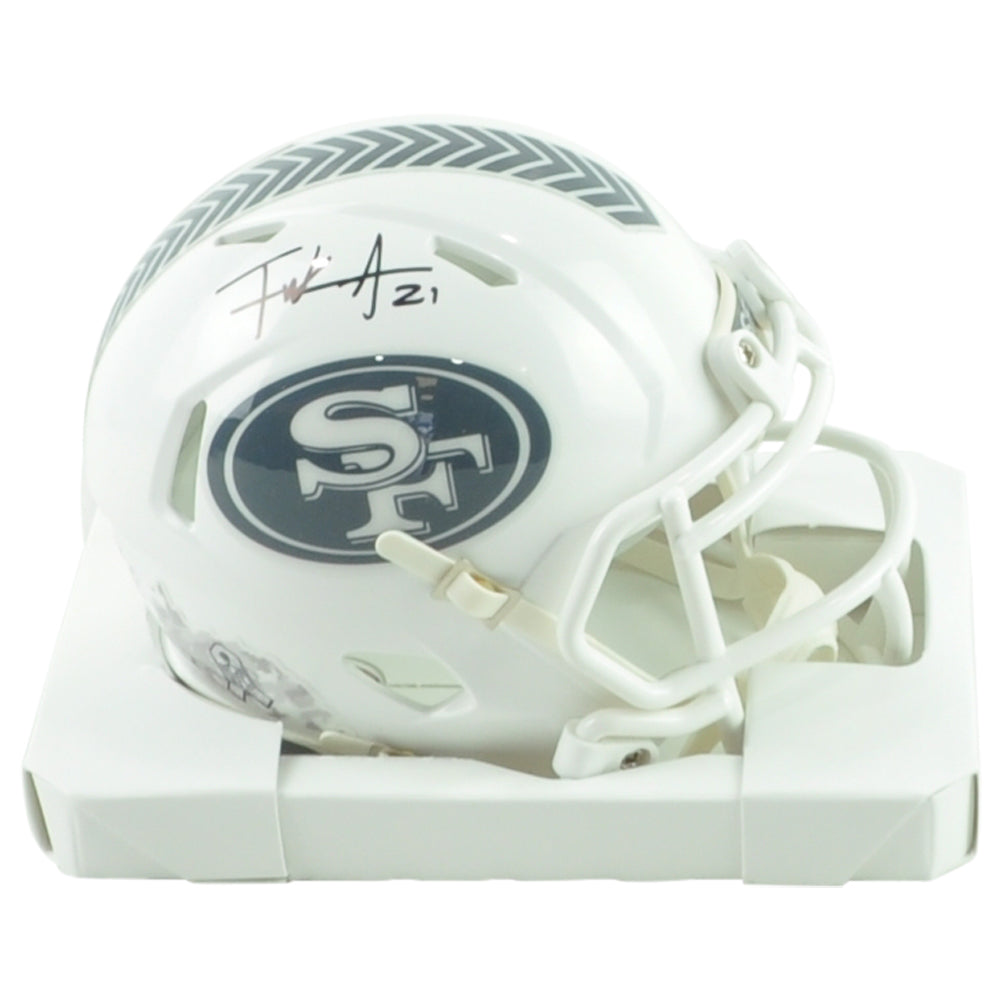 NFL San Francisco 49ers Frank Gore Autograph Mini Helmet White Salute To Service