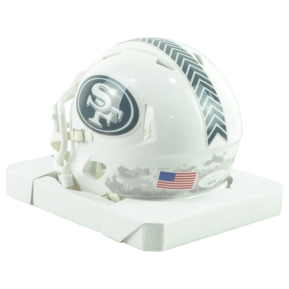 NFL San Francisco 49ers Frank Gore Signed Autograph Mini Helmet White Salute