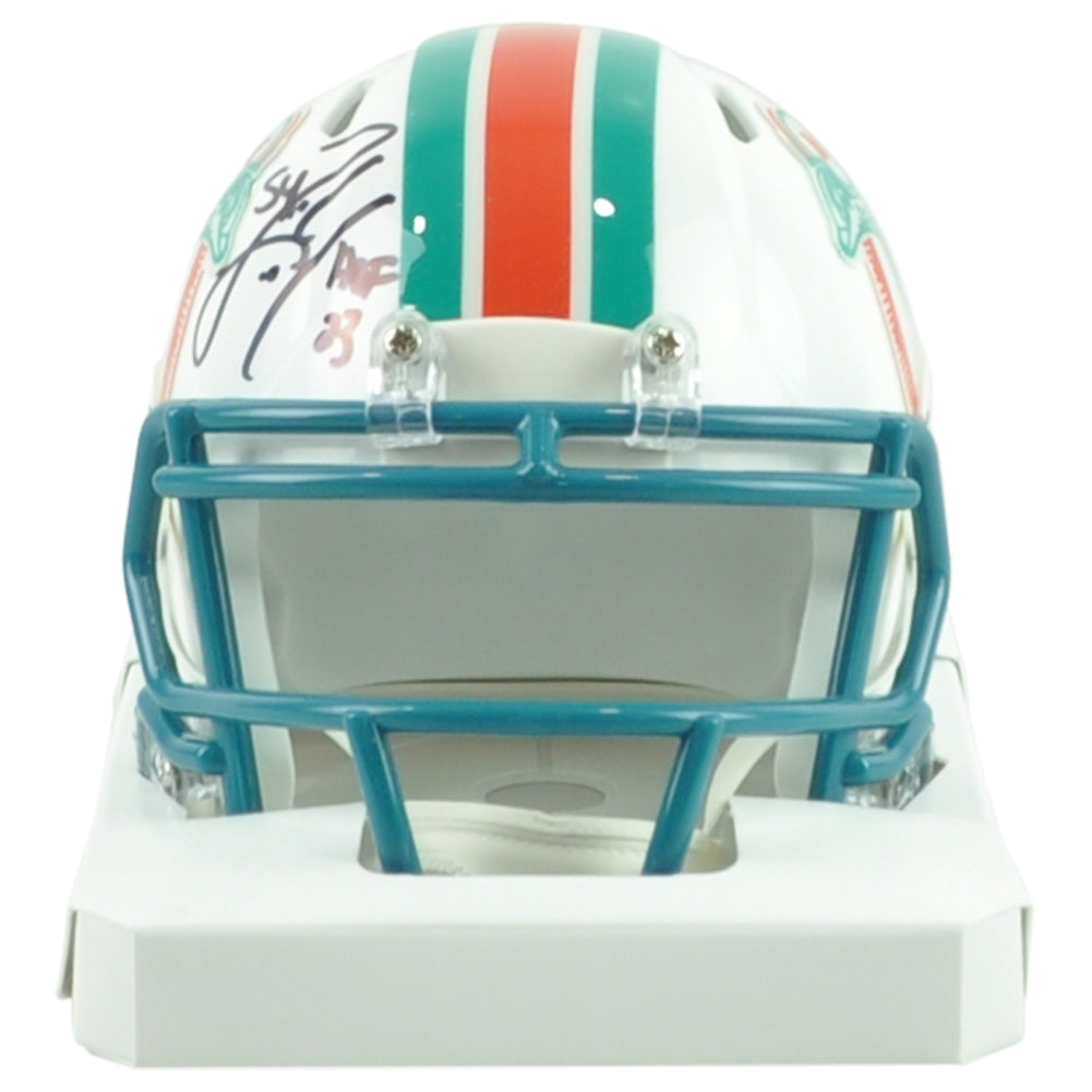 NFL Miami Dolphins Zach Thomas #23 Sign Autograph Riddell Mini Helmet Speed HOF