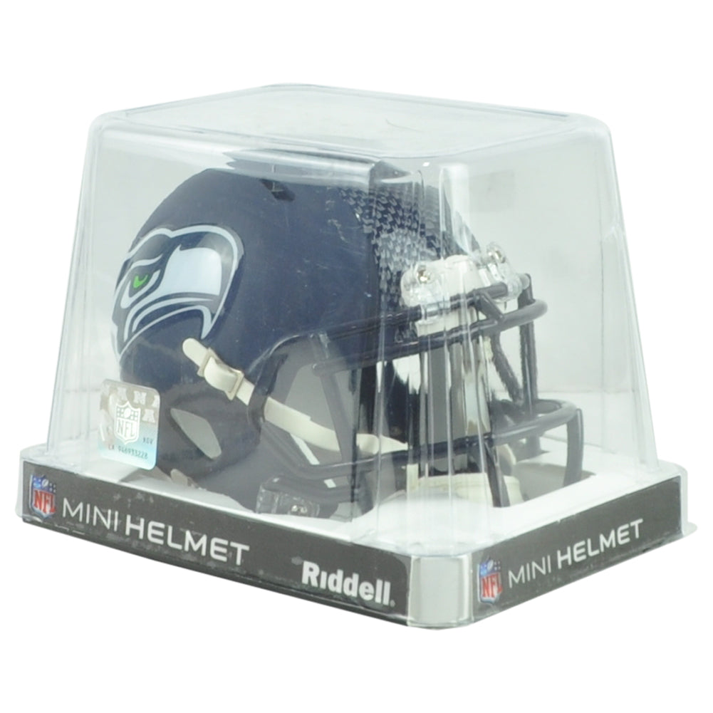 NFL Seattle Seahawks Riddell Speed Mini Football Helmet Navy Sports Football