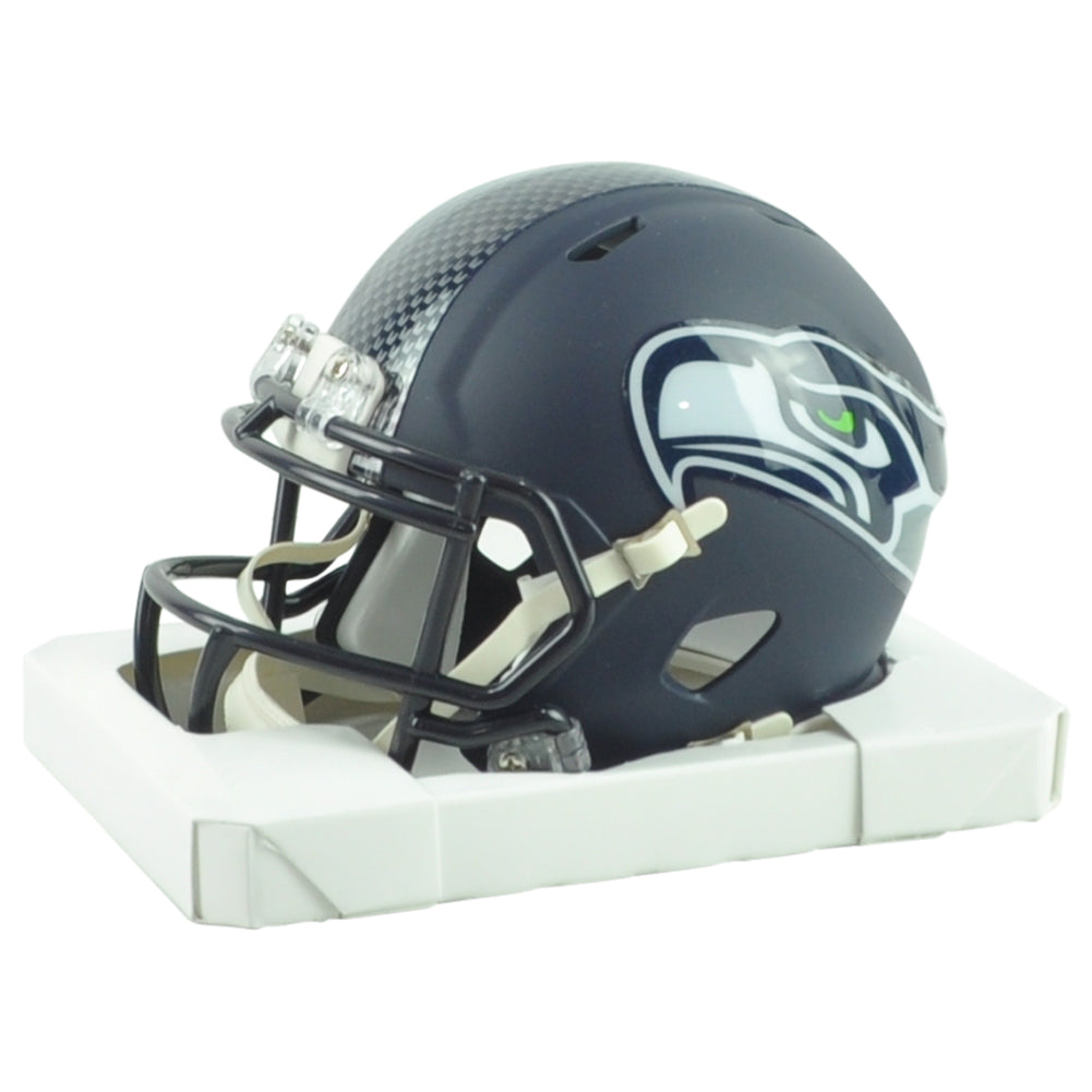 NFL Seattle Seahawks Riddell Speed Mini Football Helmet Navy Sports Football