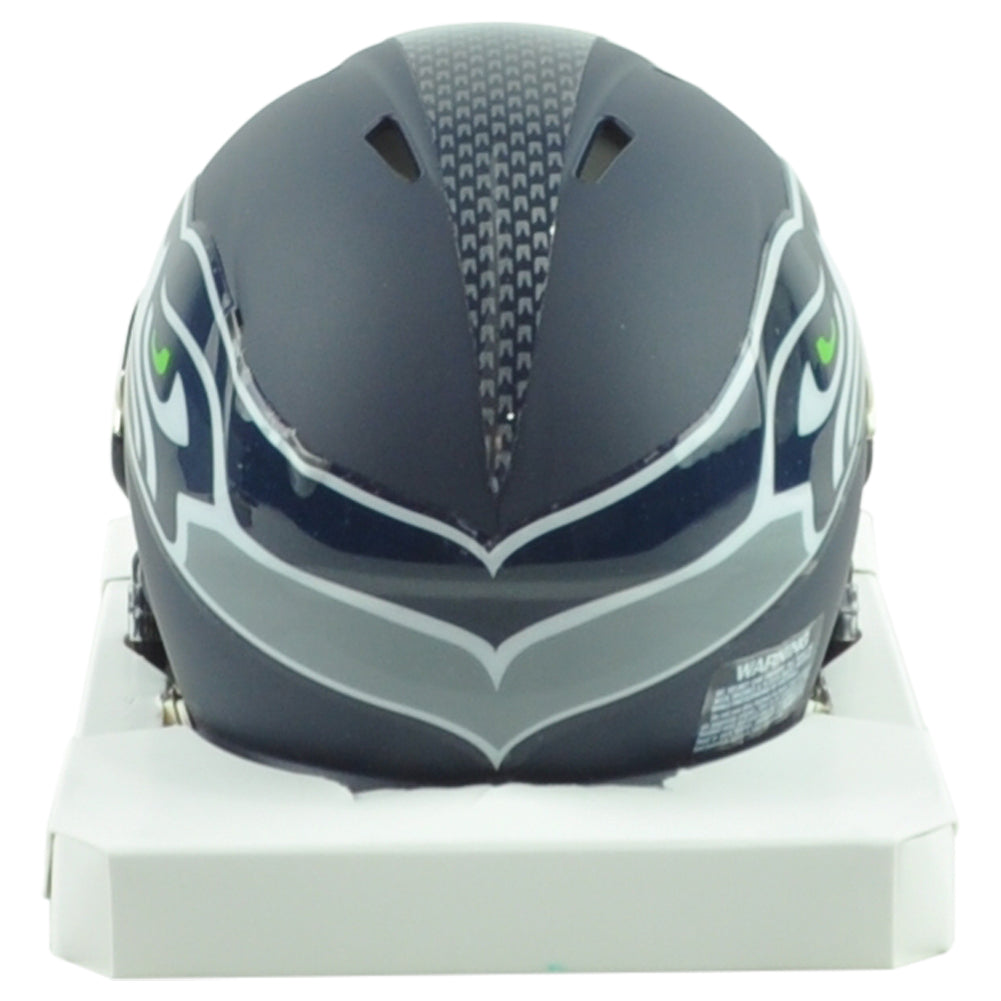 NFL Seattle Seahawks Riddell Speed Mini Football Helmet Navy Sports Football