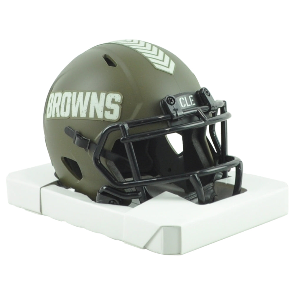 NFL Cleveland Browns Riddell Speed Mini Football Helmet Sports Salute To Service