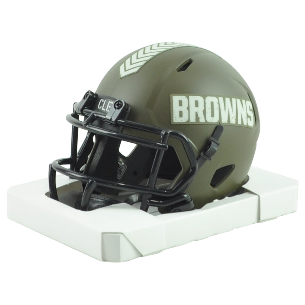 NFL Cleveland Browns Riddell Speed Mini Football Helmet Sports Salute To Service