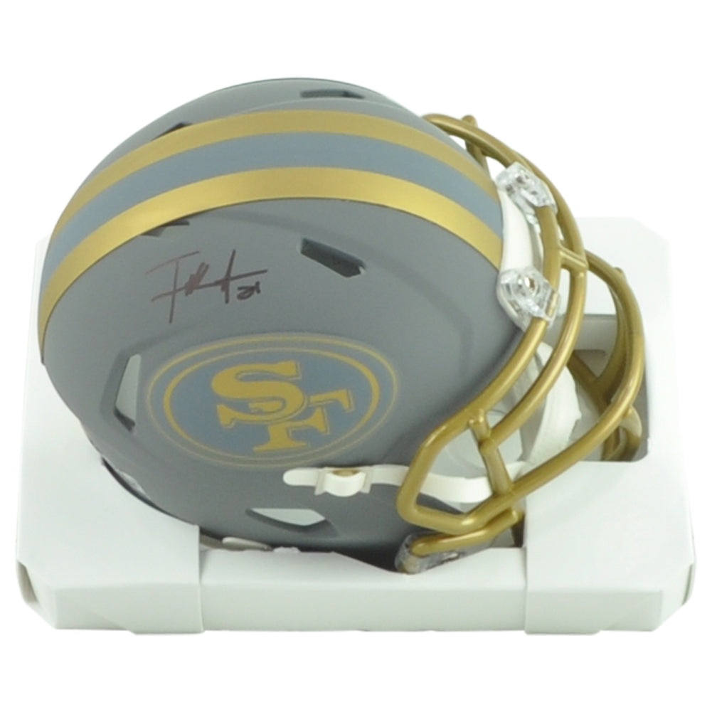 NFL San Francisco 49ers Frank Gore Autograph Riddell Mini Helmet Slate Collectio