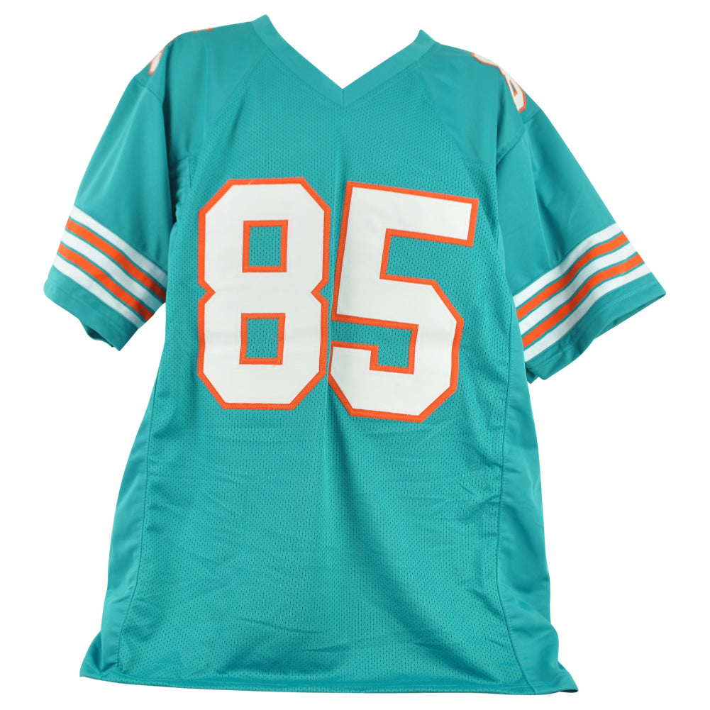 NFL Miami Dolphins Mark Duper #85 Jersey Replica Signed Teal JSA Authent