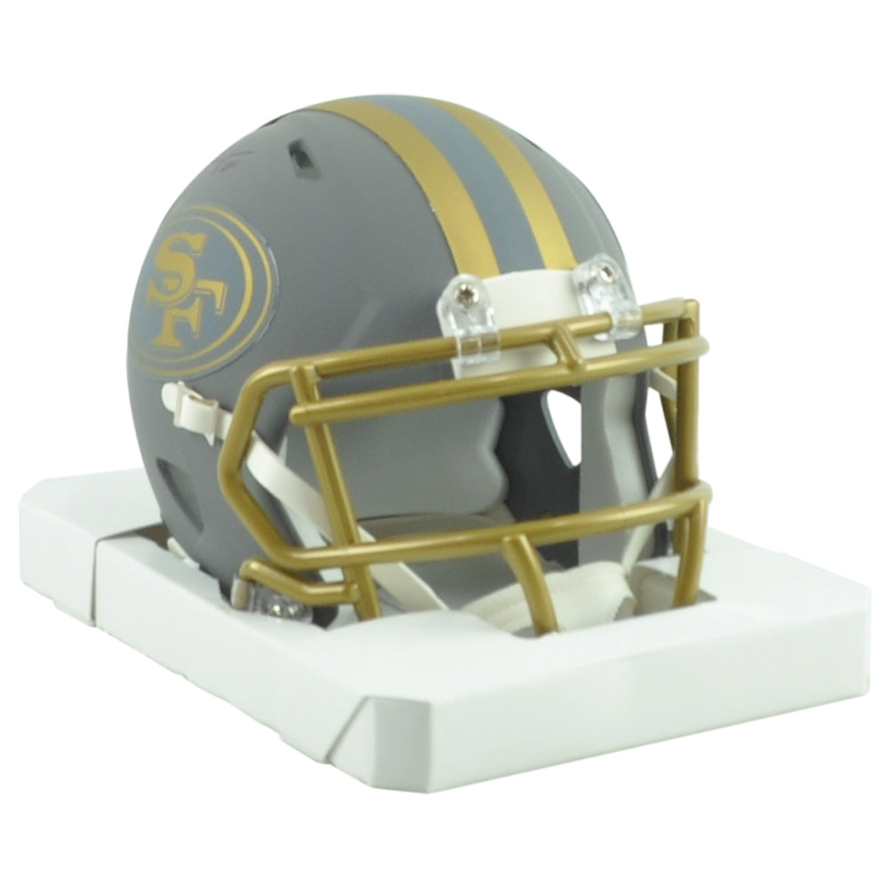 NFL San Francisco 49ers Frank Gore Autograph Riddell Mini Helmet Slate Collectio