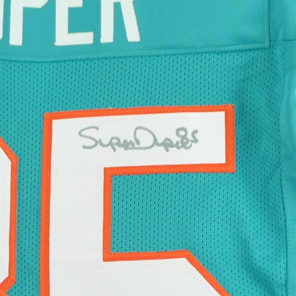 NFL Miami Dolphins Mark Duper #85 Jersey Replica Signed Teal JSA Authent