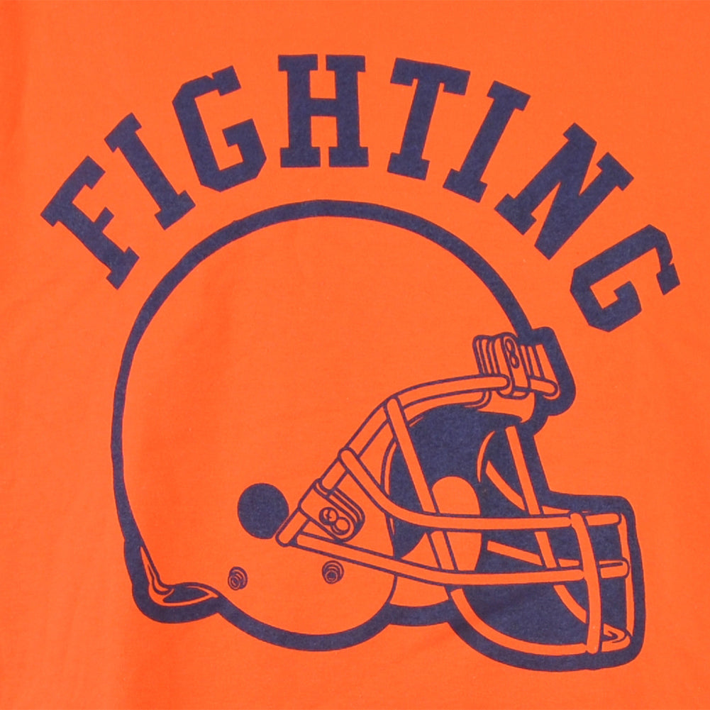 NCAA Illinois Fighting Illini Long Sleeve Crew Neck Adults Man Tshirt Tee