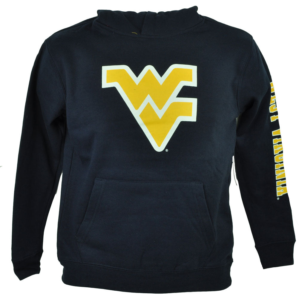 NCAA Colosseum West Virginia Mountaineers Youth Navy Blue Sweater Hoodie Fleece