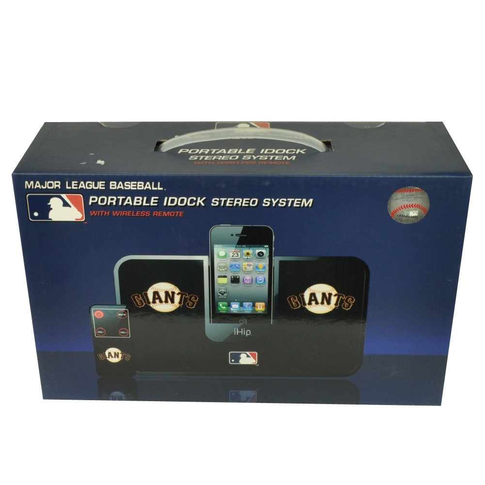 MLB San Francisco Giants iHip Portable iDock Stereo System Wireless Remote Phone