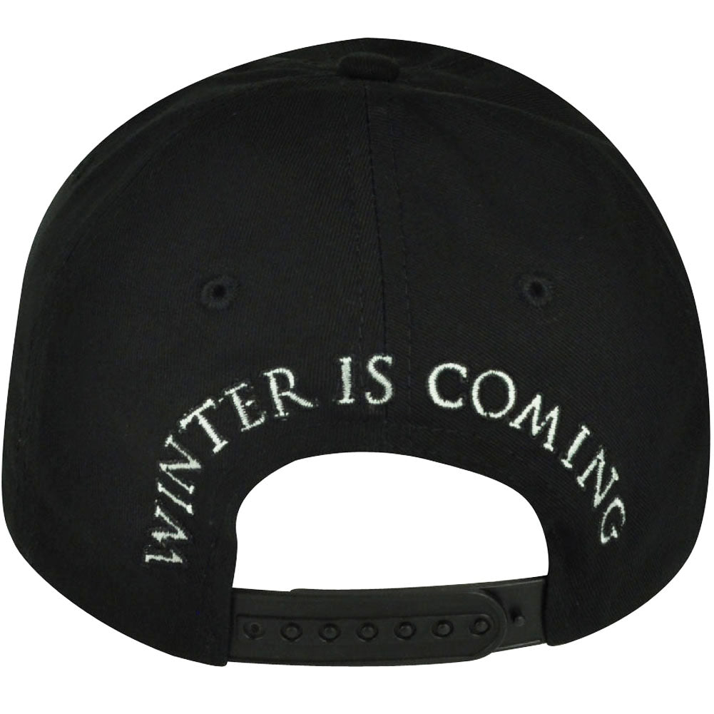 Game of Thrones Stark Dire Wolf Winter is Coming Snapback HBO TV Show Hat Cap