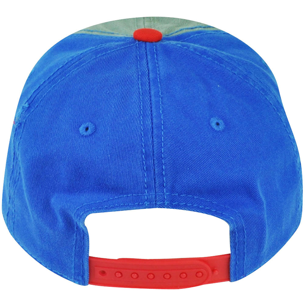 Genuine Budweiser King of Beers Snapback Hat Cap Alcohol Lager Distressed Blue