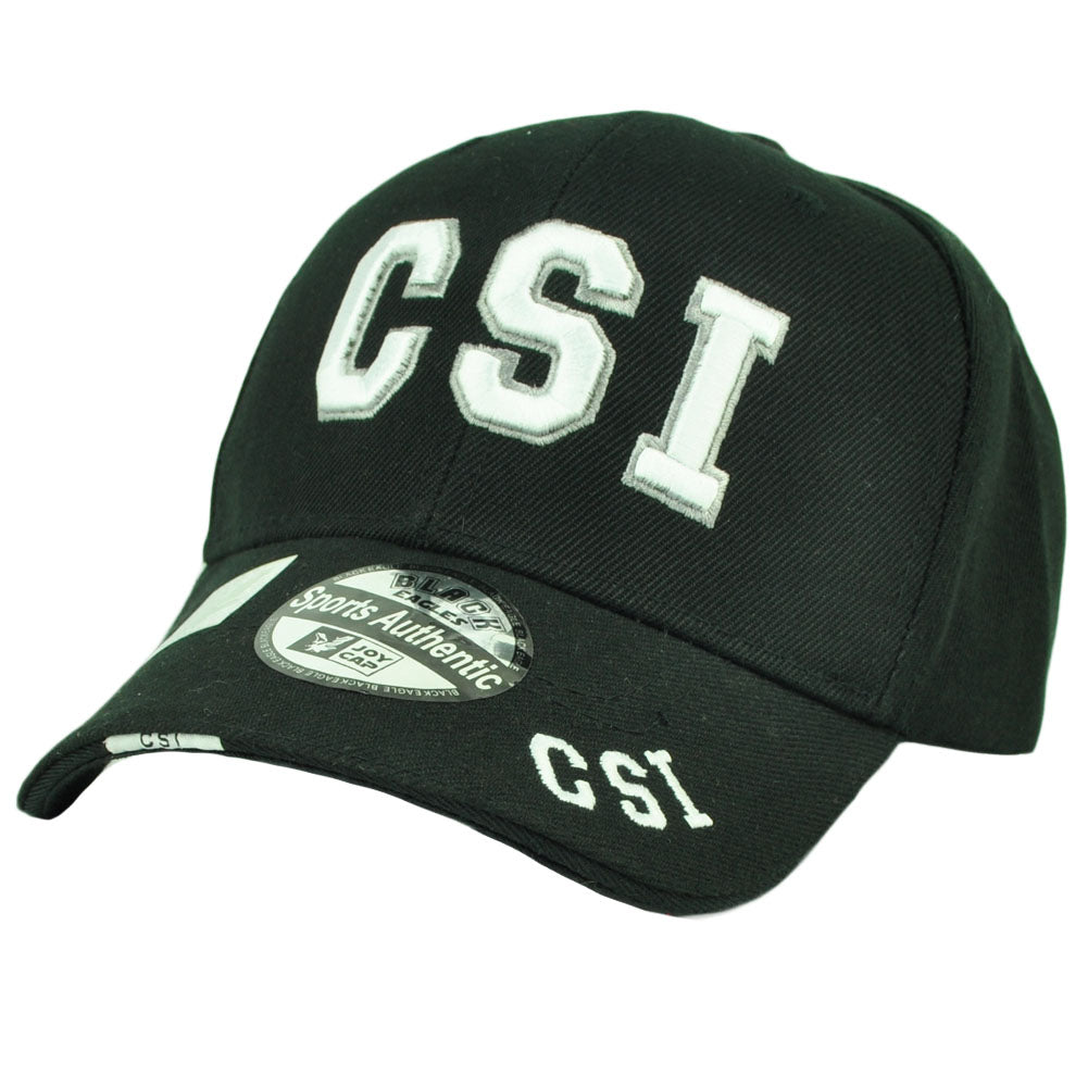 CSI Crime Scene Investigation Department Law Enforcement Hat Cap Black White