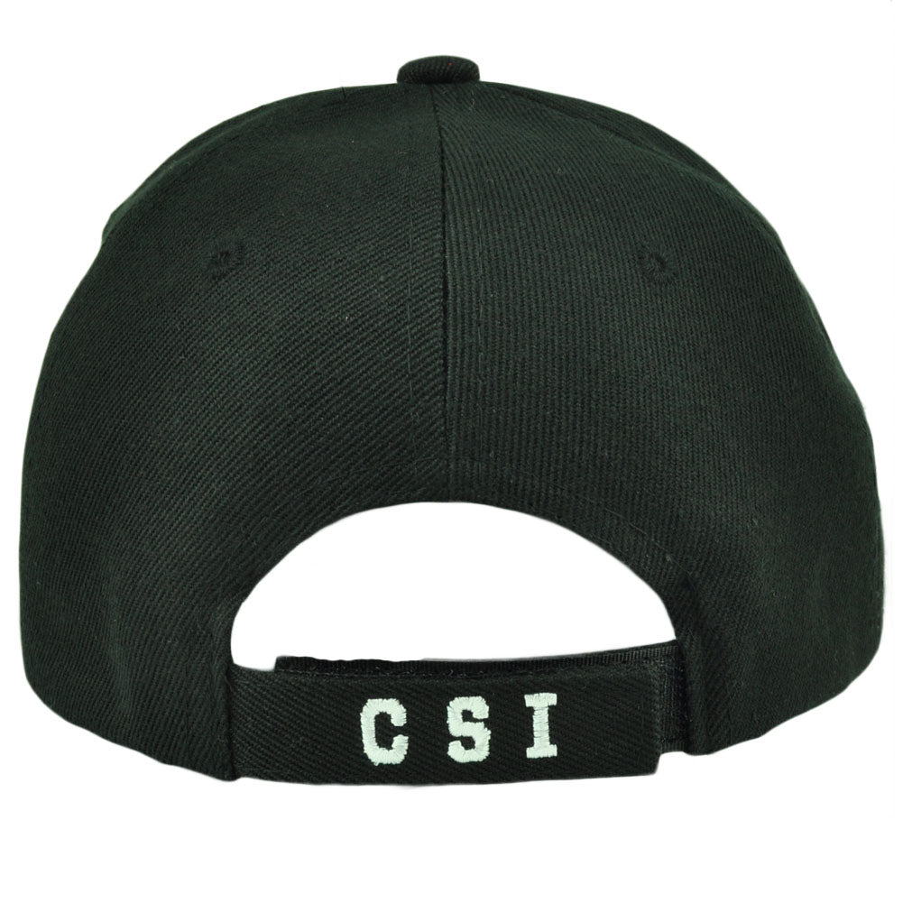 CSI Crime Scene Investigation Department Law Enforcement Hat Cap Black White