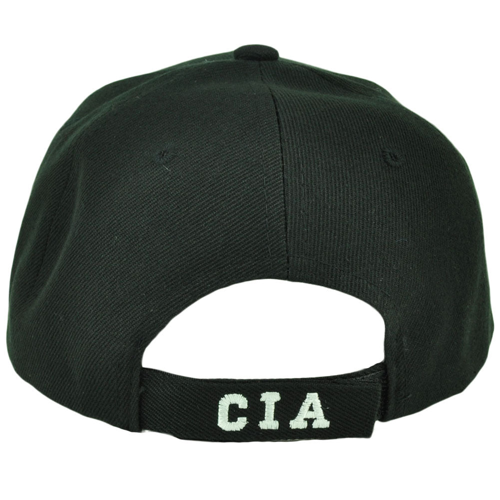 CIA Central Intelligence Agency Crime Law Enforcement Hat Cap Black Curved Bill
