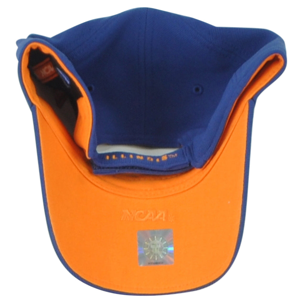 NCAA Illinois Fighting Illini Men Adjustable Curved Bill Adults Blue Hat Cap