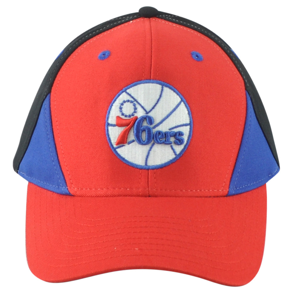 NBA Philadelphia 76ers Sixers Tricolor Adjustable Adults Men Curved Bill Hat Cap
