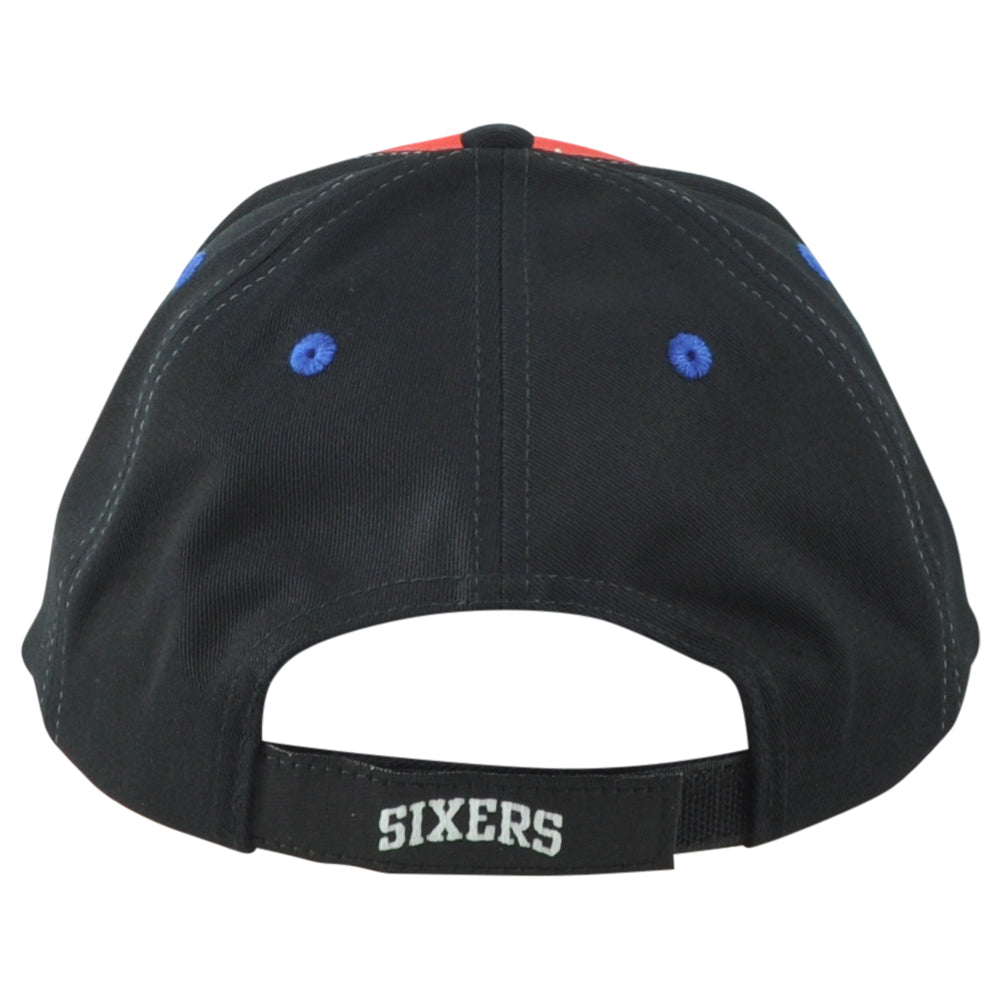 NBA Philadelphia 76ers Sixers Tricolor Adjustable Adults Men Curved Bill Hat Cap