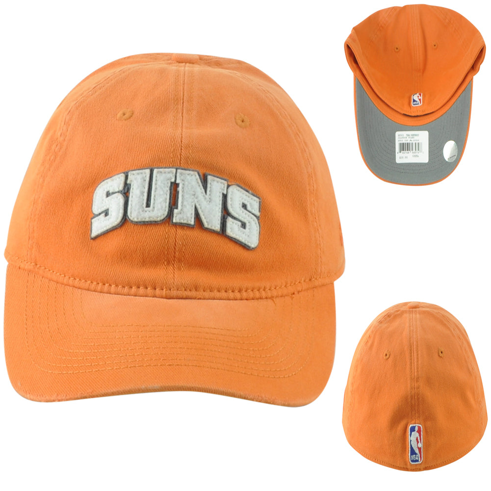 NBA Adidas Phoenix Suns EF90Z Slouch Flex Fit Small/Medium Orange Adults Hat Cap