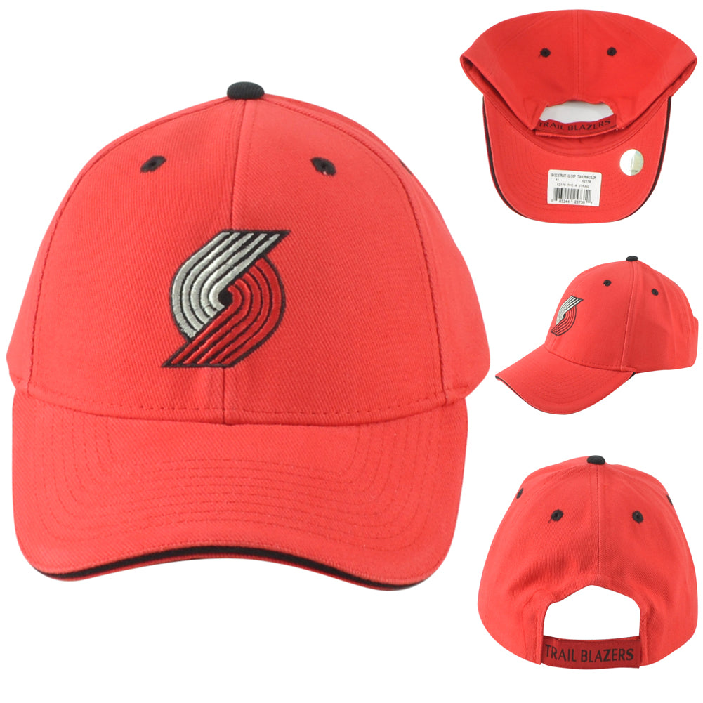 NBA Portland Trail Blazers XZ176 Adjustable Red Adults Men Relaxed Hat Cap