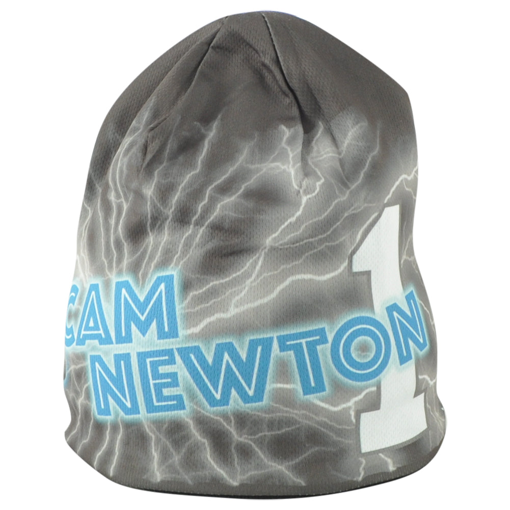 NFLPA Carolina Panthers Cam Newton #1 Gray Knit Beanie Adults Winter Sports