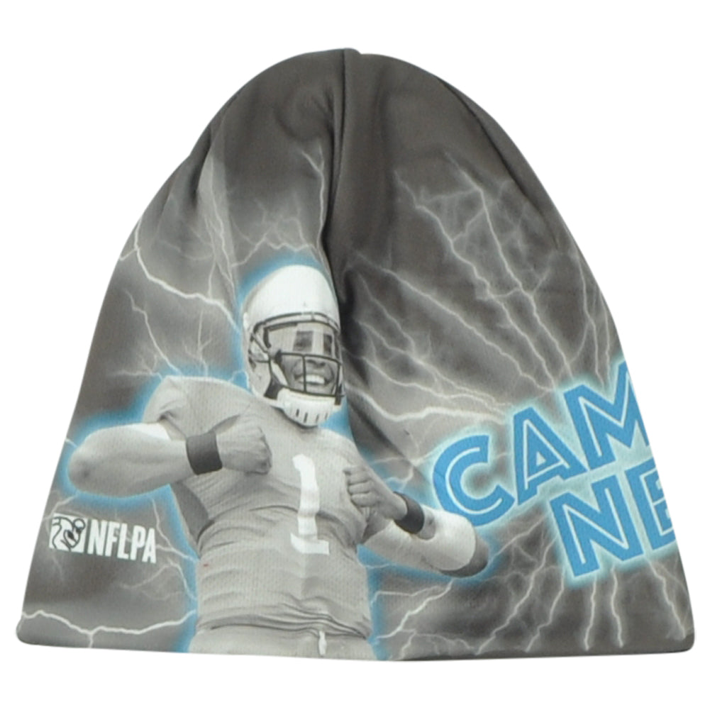 NFLPA Carolina Panthers Cam Newton #1 Gray Knit Beanie Adults Winter Sports