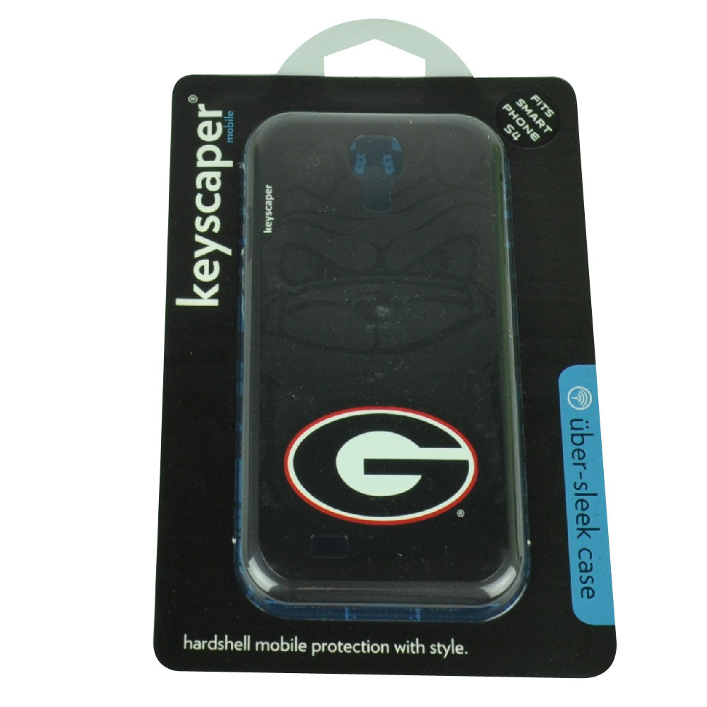 NCAA Georgia Bulldogs Samsung Galaxy S4 Hard Shell Case Logo Black Red