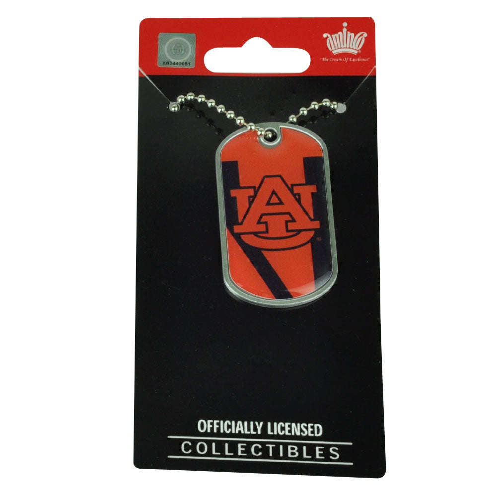 NCAA Auburn University Tigers Dog Tag Necklace Jewelry Ladies Womens Fan Game