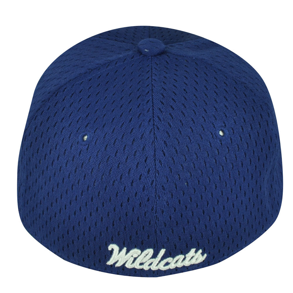 NCAA Kentucky Wildcats Flat Bill Zephyr Blue Fitted Size Hat Cap UK Jersey Mesh