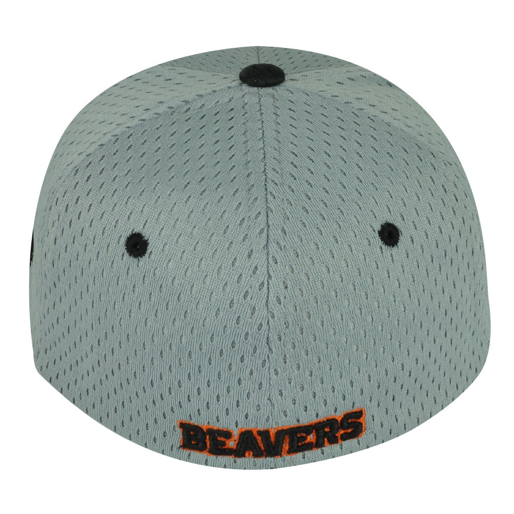 NCAA Oregon State Beavers Zephyr Flat Bill OSU Size Hat Cap Grey Black