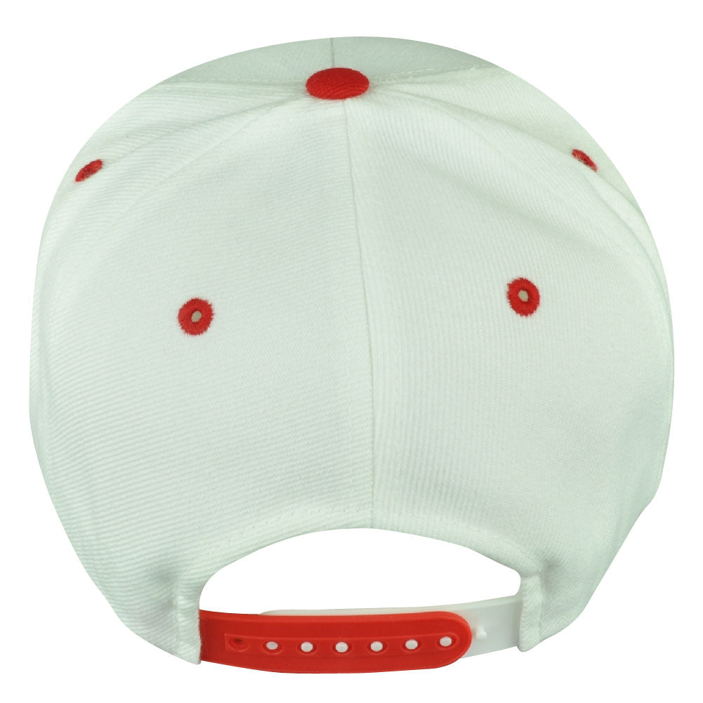 Zephyr Swiss Switzerland Adjustable Snapback White Backdrop Villain Hat Cap