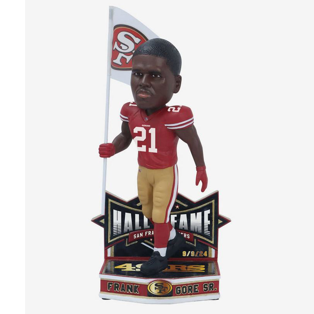 NFL San Francisco Frank Gore SR. #21 Player HOF Bobblehead Collectors Decoration