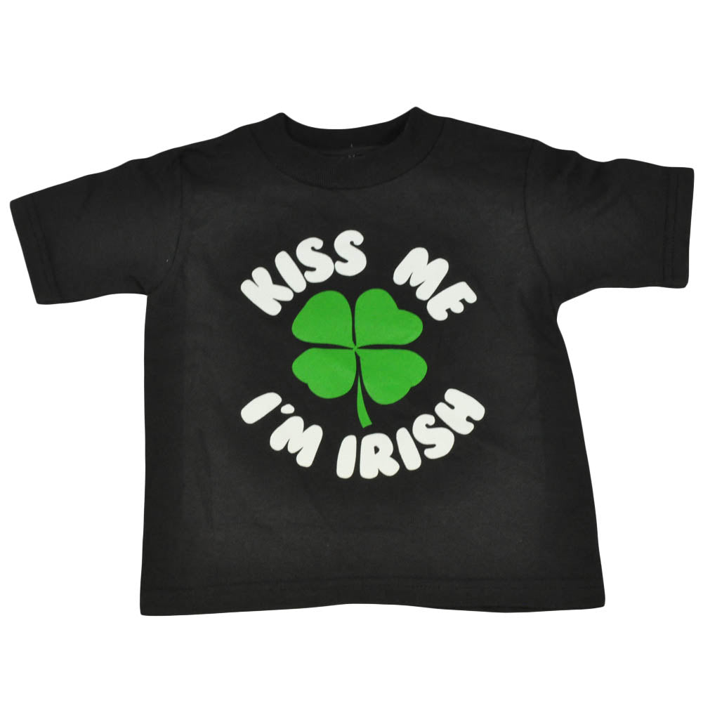 Kiss Me Im Irish Toddler Tee Child Shirt Clover Leprechaun Irish Funny Tshirt
