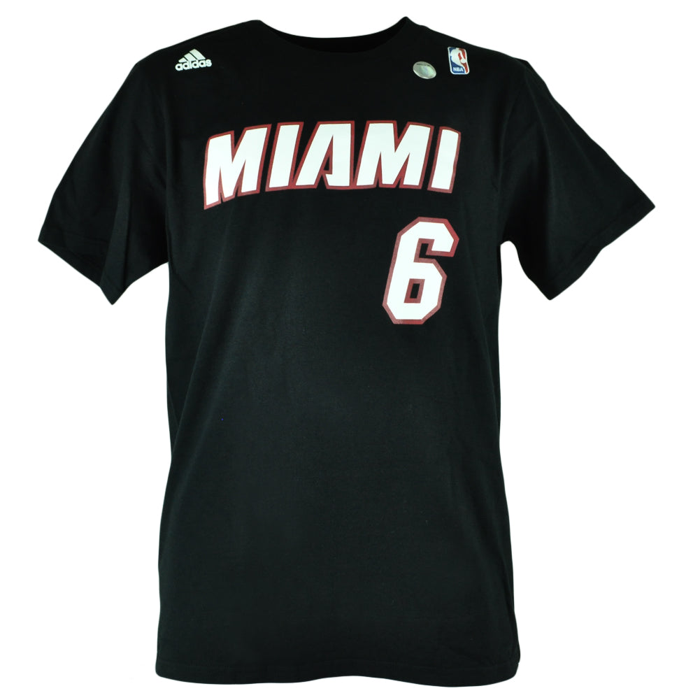 NBA Miami Heat Lebron King James 6 Jersey Tshirt MVP Adidas Mens Shirt