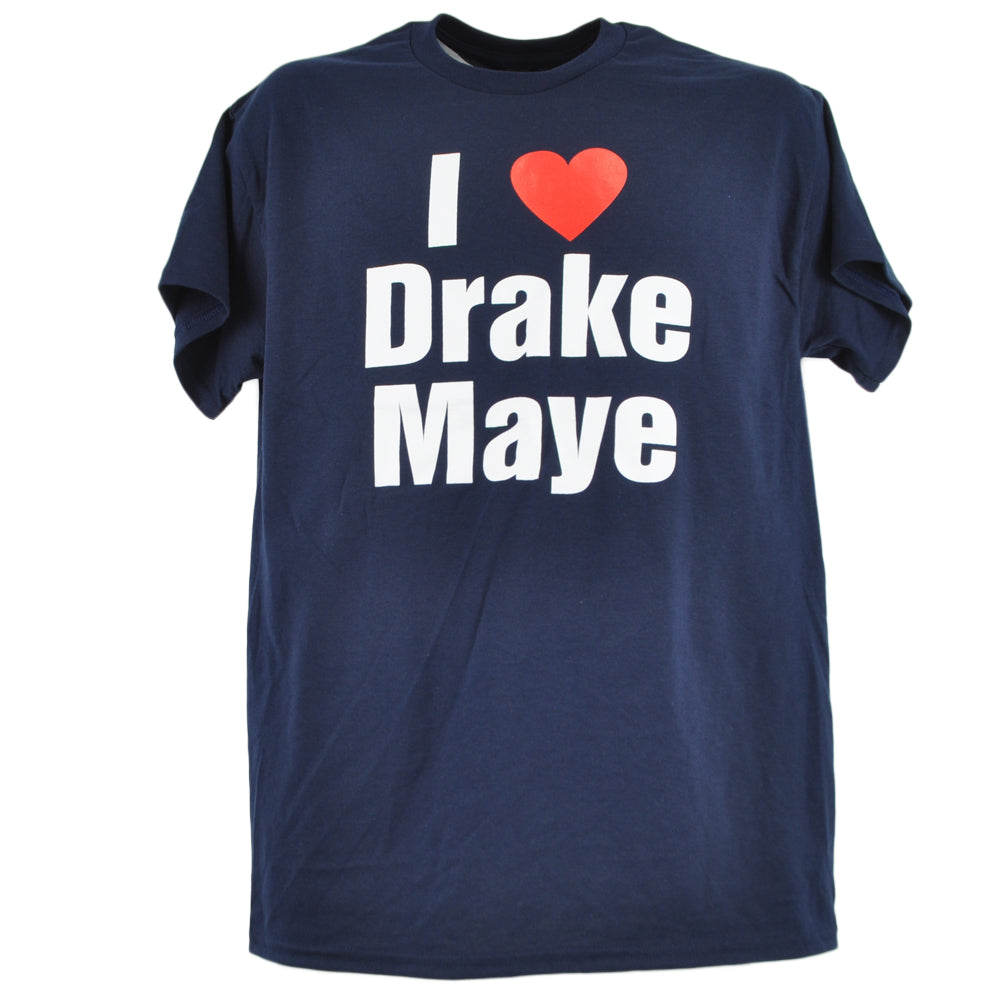 New England I Heart Love Drake Maye Football Crew Neck Adults Tshirt Tee