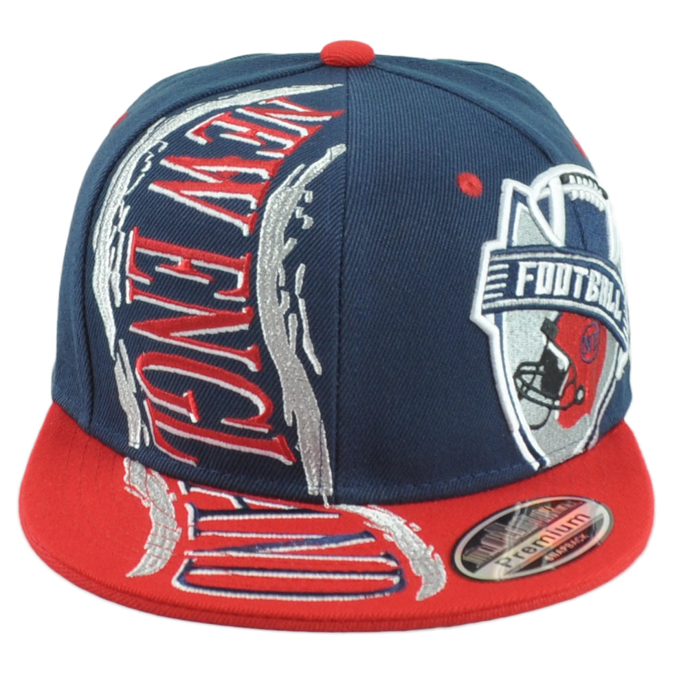 New England Patriots Theme Football City Flat Bill Adjustable Adults Men Hat Cap