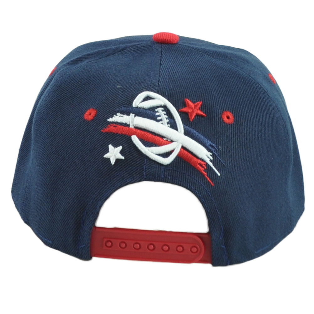 New England Patriots Theme Football City Flat Bill Adjustable Adults Hat Cap