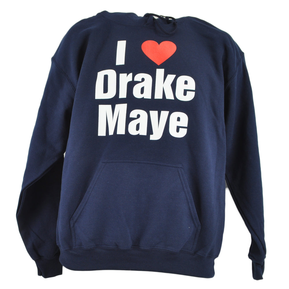 New England I Heart Love Drake Maye Football Adults Hoodie Sweater Winter