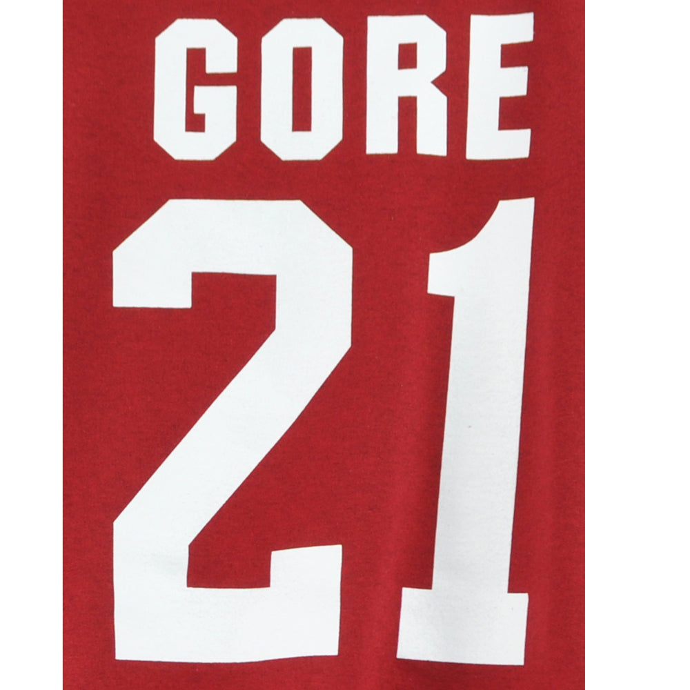 NFL San Francisco Frank Gore #21 GOAT Red Men Hoodie Sweater Winter