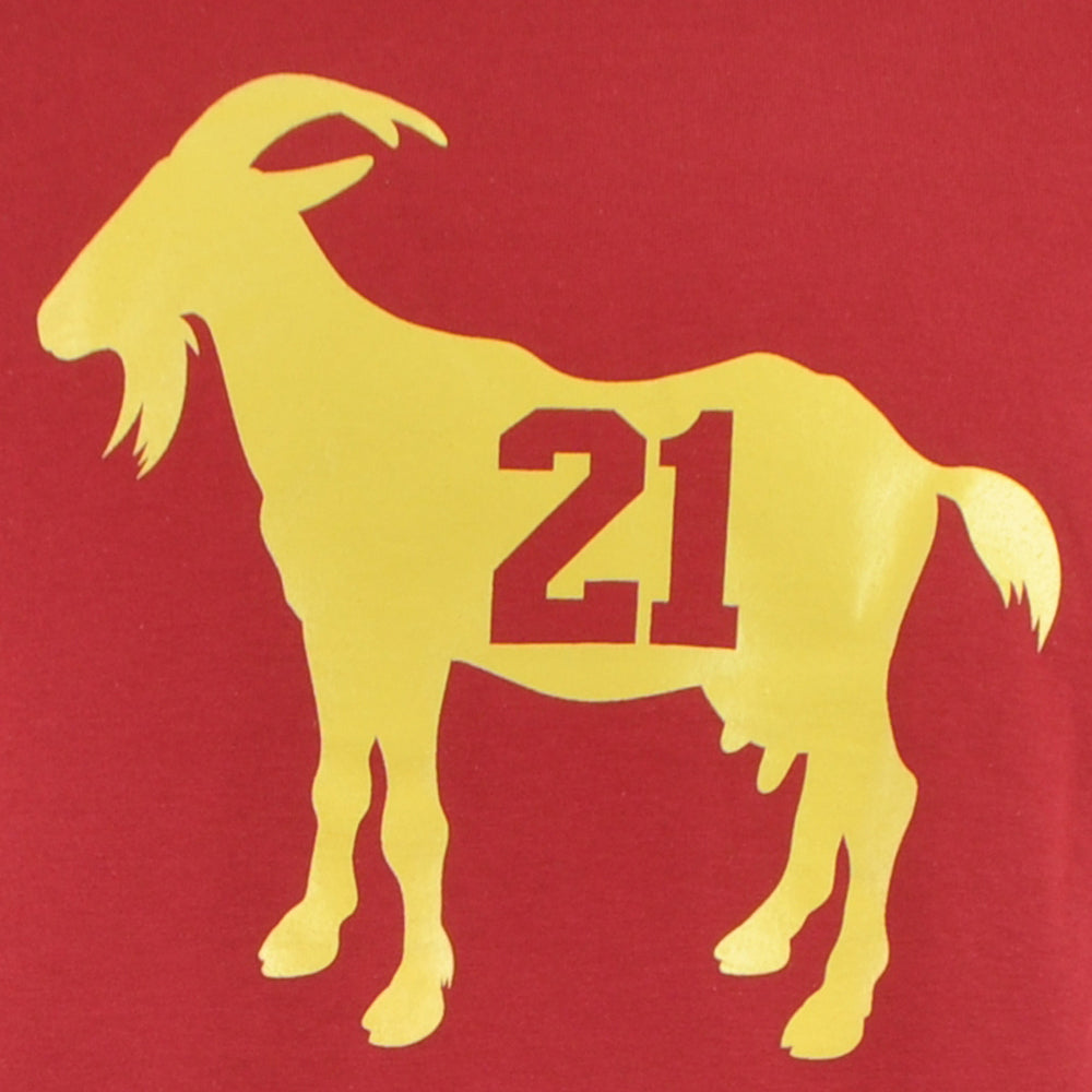 NFL San Francisco 49ers Frank Gore #21 GOAT Short Sleeve Adults Tshirt Tee