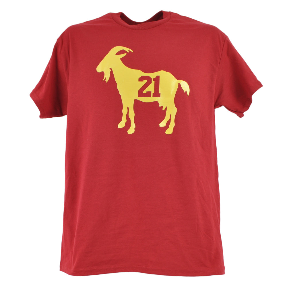 NFL San Francisco 49ers Frank Gore #21 GOAT Short Sleeve Adults Tshirt Tee