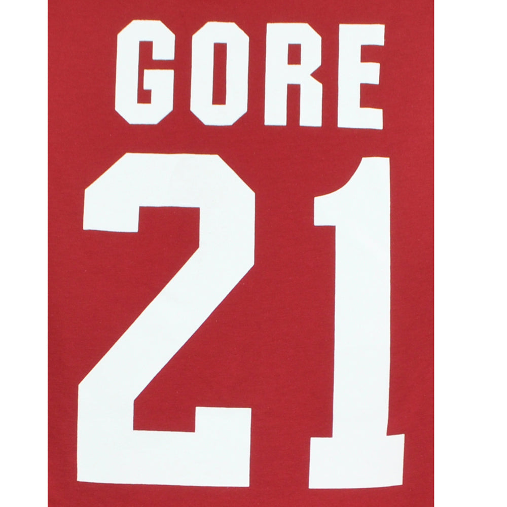 NFL San Francisco 49ers Frank Gore #21 GOAT Short Sleeve Adults Tshirt Tee