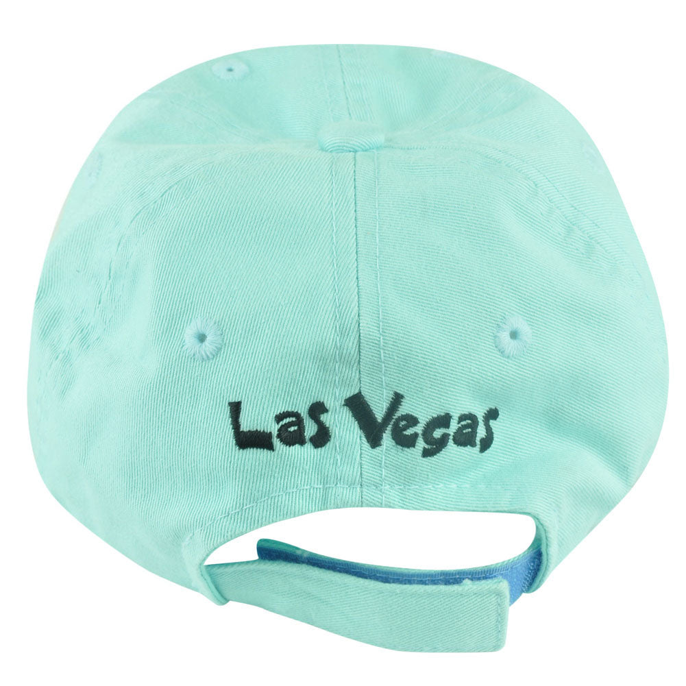 Cowgirl Las Vegas Youth Blue Slouch Relaxed Garment Wash Hat Cap Girl
