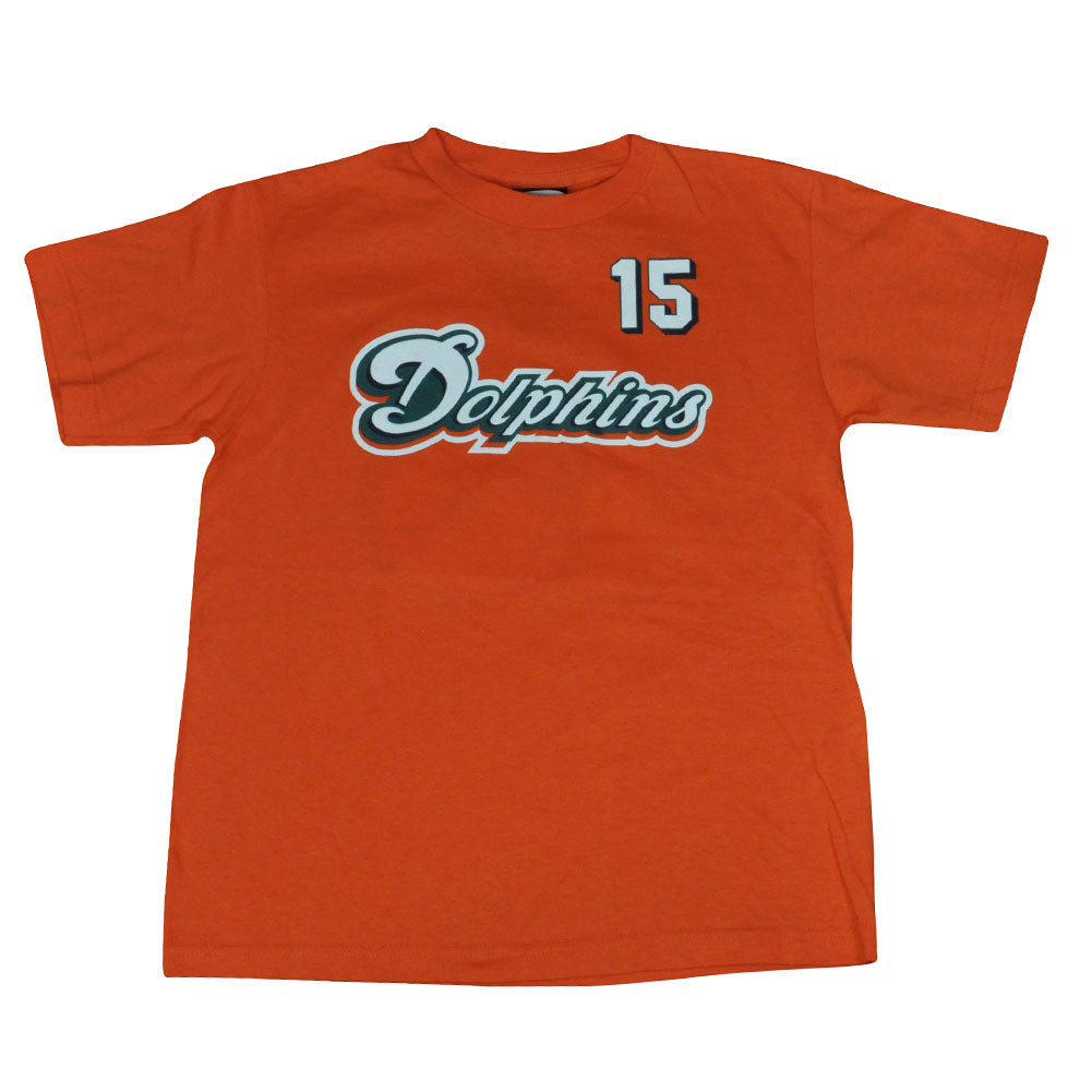 NFL Miami Dolphins Reebok Davone Bess #15 Player Tee Youth Tshirt DK1426