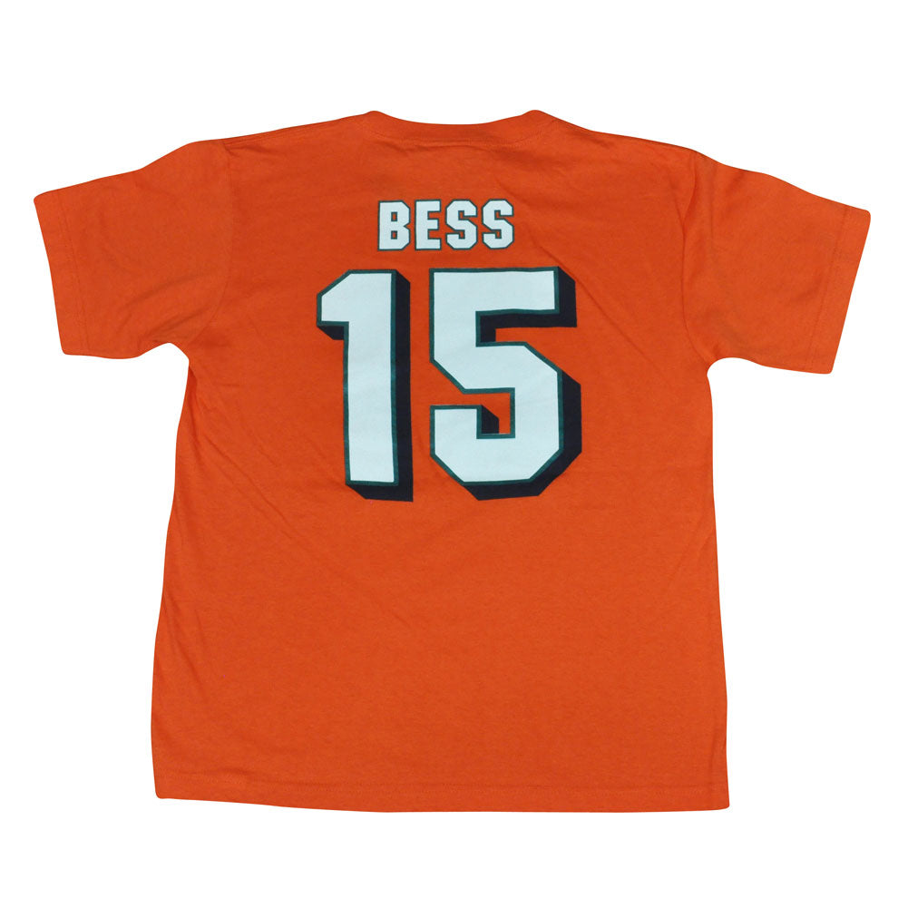 NFL Miami Dolphins Reebok Davone Bess #15 Player Tee Youth Tshirt DK1426