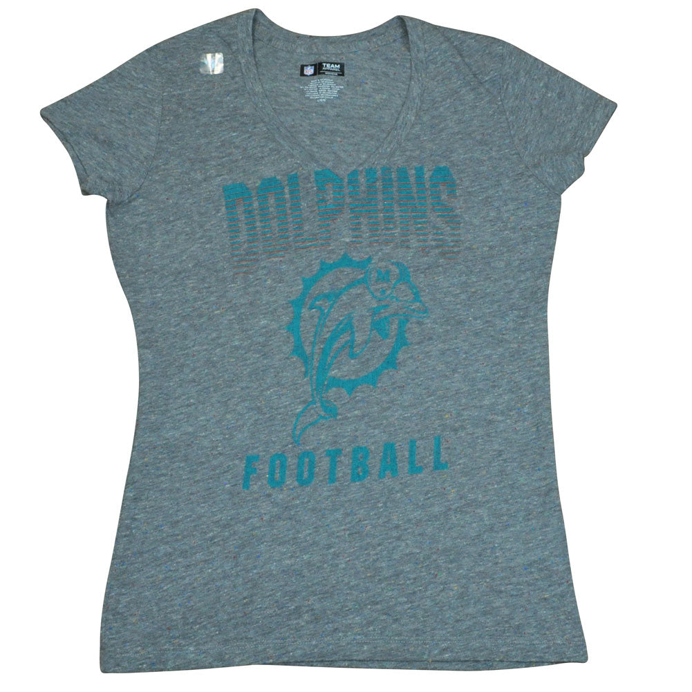 NFL Reebok Miami Dolphins Fins Women Ladies Pride Playing Tshirt DW2502