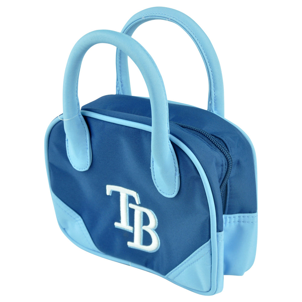 MLB Tampa Bay Rays Mini Bowler Hand Bag Two Tone Accessories Baseball Womens